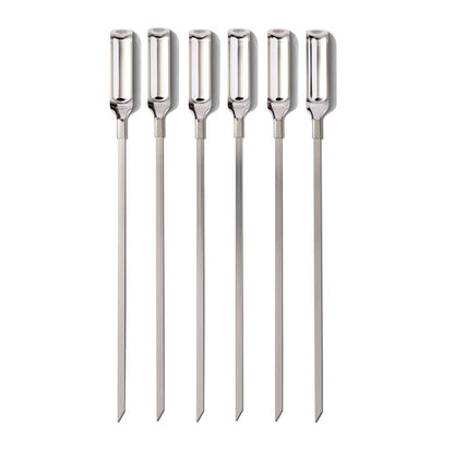 OXO Good Grips Grilling Tools, Stainless Steel Grilling Skewers - Set of 6