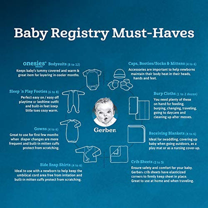 Gerber Baby Girls Cap and Mitten Sets 8pc Pink Princess Newborn