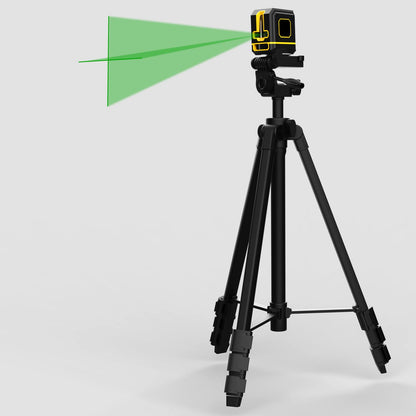 55-inch Lightweight Aluminum Laser Level Tripod with Bubble Level, Quick Release Plate with 1/4"-20 Screw Mount for Laser Level