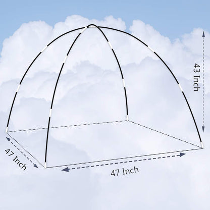 Ai-Uchoice Kids Play Tent Poles Replacement Poles for Child Tent Fiberglass Poles for Space World/Galaxy/Observatory/Dinosaur Style,Length 112"