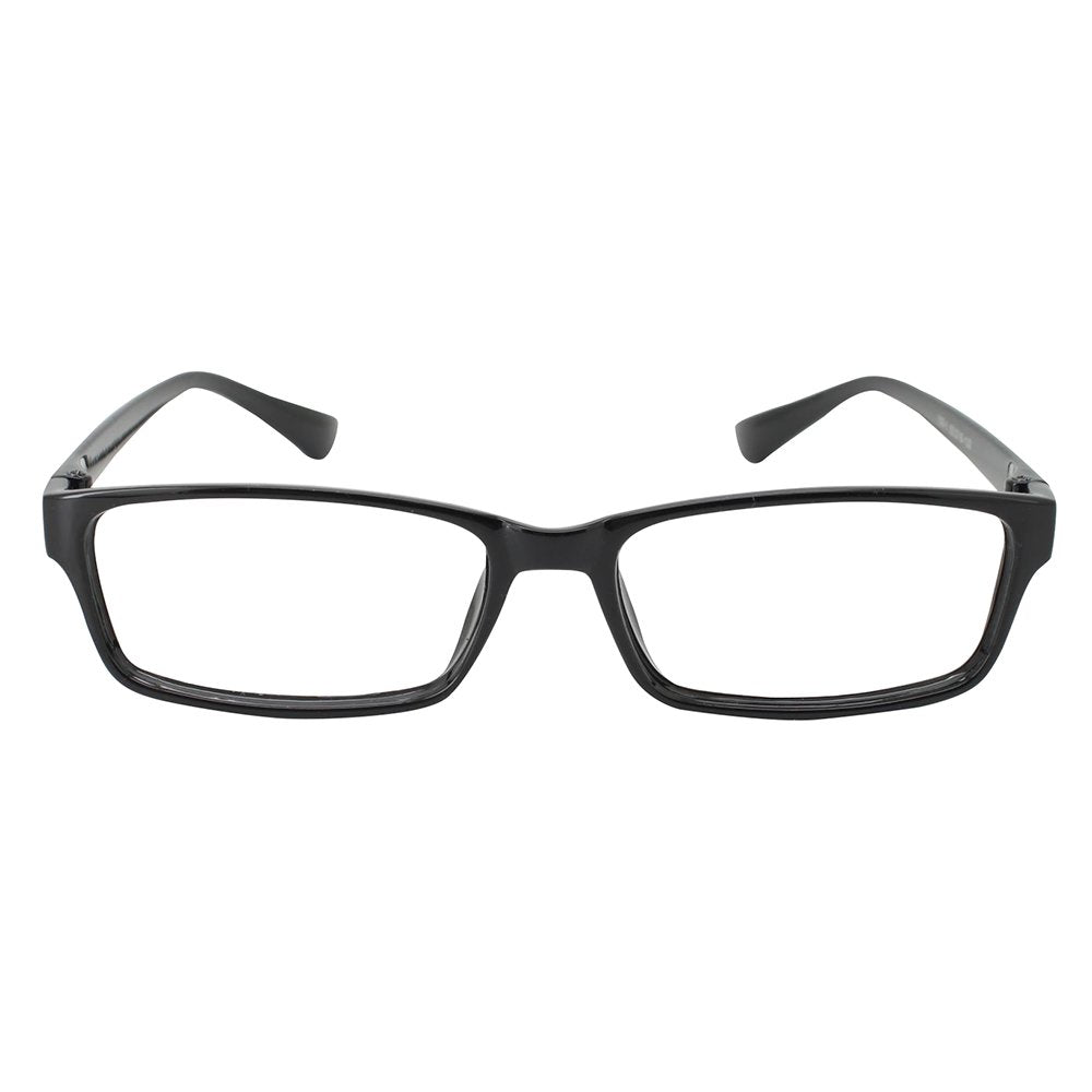 Reader +1.50 Black Rectangle Full Rim Anti Reflective Men Women Eyeglasses Reading Comfortable stylish glasses