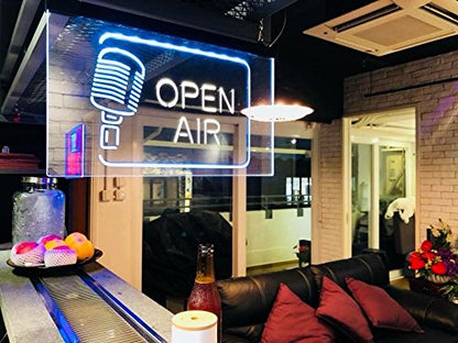 ADVPRO Personalized Your Name Est Year Theme Garage Man Cave Decor Dual Color LED Neon Sign Red & Blue 24" x 16" st6s64-pp1-tm-rb