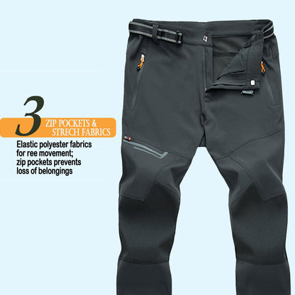 MAGCOMSEN Mens Work Pants Quick Dry Lightweight Waterproof Hiking Pants Slim Fit with Pockets for Sports Hunting Dark Grey 32