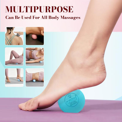 KSONE Massage Lacrosse Balls -Massage Balls for Myofacial Release&Trigger Point Therapy-Set of 2-Hard Lacrosse Massage Ball &Soft Massage Ball with one mini Ball