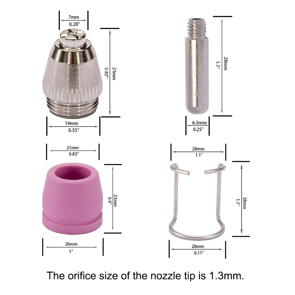 Plasma Cutter, 110/220V 1/2 Inch Clean Cut 3/4 Inch Max Cut with LED Display, Pilot Arc, Air Sensor, Post Flow