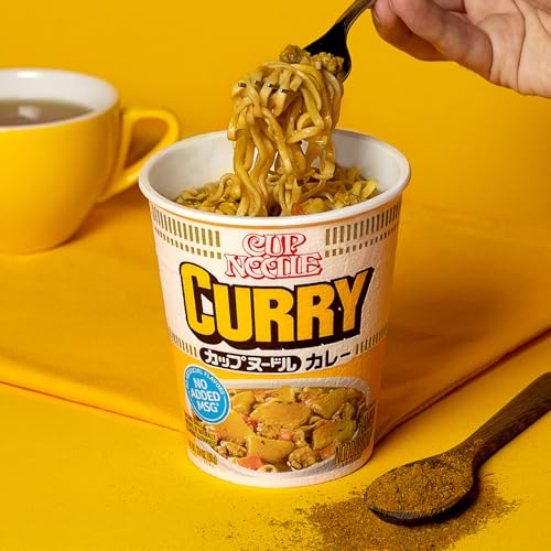 Nissin Cup Noodle Ramen Noodle Soup, Curry, 2.82 Ounce (Pack of 6)