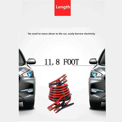 HAIPHAIK Emergency Roadside Kit for Car,Emergency Kits for Vehicles,Safety Kits for Cars, Car Jumper Cables Kit(11.8 Foot Upgrade) 124 Pcs,Tow Strap, Folding Survival Shovel,Car Tool Kit