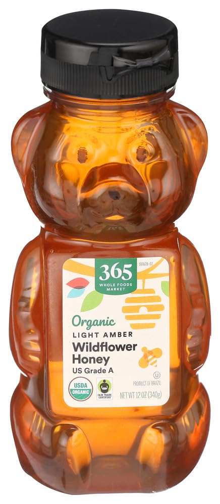 365 by Whole Foods Market, Organic Light Amber Wildflower Honey, 12 Ounce