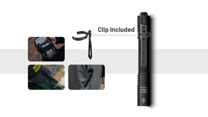 Nitecore MT2A Pro EDC Flashlight, 1000 Lumen, USB-C Rechargeable, 2X AA Battery Compatible Slim Penlight, Including NitecoreS Sticker