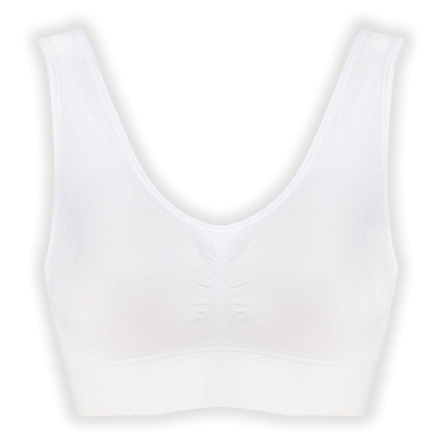 Genie Bra Womens 3 Bra Pack - Wireless Bra Pack, Solid Color Seamless Bra - Neutrals - 4X