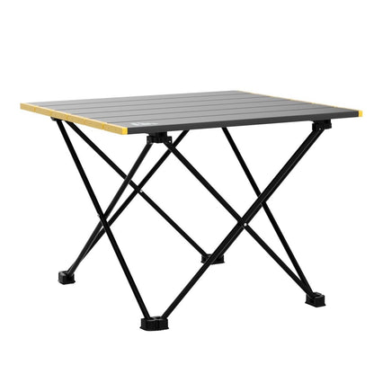 iClimb Ultralight Compact Camping Folding Table with Carry Bag (Black - S)