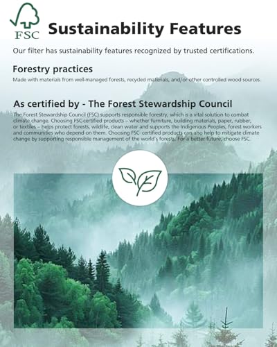 12020 Filter Replacement Compatible with Clorox Tabletop Air Purifier model # 11020 and Clorox Tabletop Smart Air Purifier model # 11021, 12020 HEPA Filter with 200 Sq. Ft. Capacity, 2 Pack