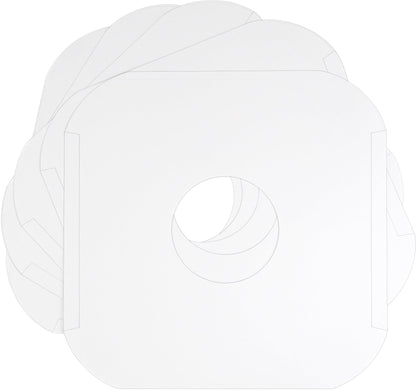 (100) Archival Quality Acid-Free Heavyweight Paper Inner Sleeves with Hole for 12" Vinyl Records - Durable 20# Paper - Easy Record Insertion - #12IW
