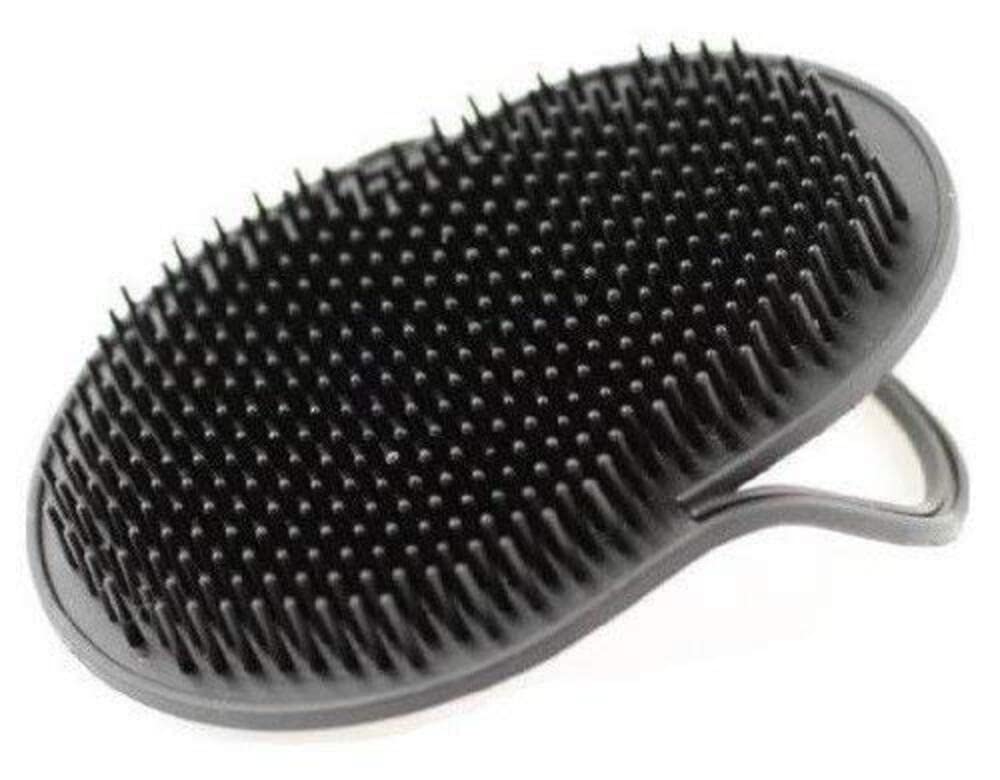 G.B.S Pocket Palm Brush Portable Comb Massager for Pet Hairs, Black, Pack of 2