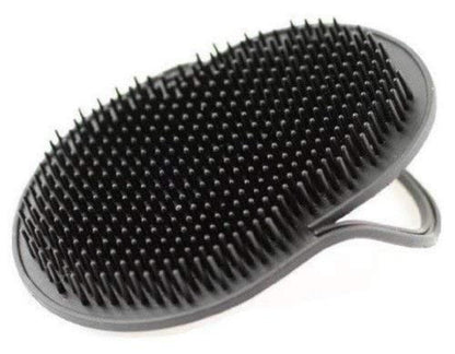 G.B.S Pocket Palm Brush Portable Comb Massager for Pet Hairs, Black, Pack of 2