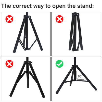 Lejiada 150" Portable Projector Screen with Stand, Foldable & Anti-Crease, HD 4K Movie Screen for Outdoor/Indoor Use, Home Theater, Parties & Business Presentations - Includes Carry Bag