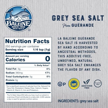 La Baleine Grey Sea Salt, 8.8 Oz