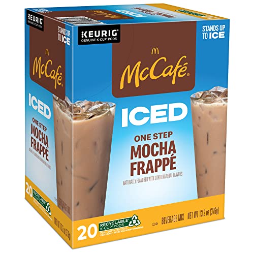 McCafe ICED One Step Mocha Frappe, Keurig Single Serve K-Cup Pods, 20 Count