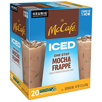 McCafe ICED One Step Mocha Frappe, Keurig Single Serve K-Cup Pods, 20 Count