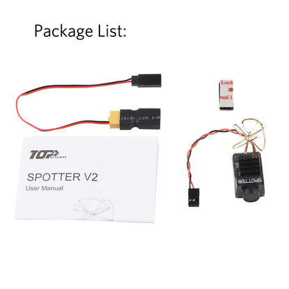 Crazepony Spotter V2 Micro FPV AIO Camera 5.8G with OSD Integrated Mic FOV170 Degree 700TVL Video Transmitter 40CH 20MW-200MW Adjustable VTX for Mini FPV RC Drone