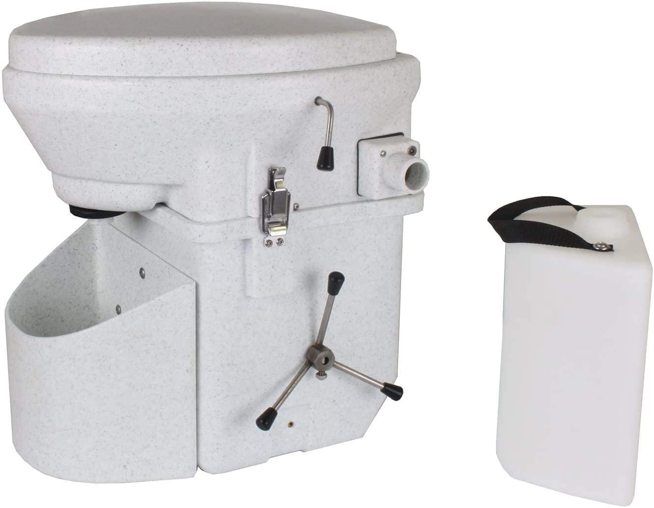 Nature's Head Self Contained Composting Toilet with Close Quarters Spider Handle Design