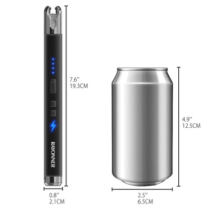 RAYONNER Lighter Electric Candle Lighters with Flashlight Windproof & Flameless USB Rechargeable with Safety Switch