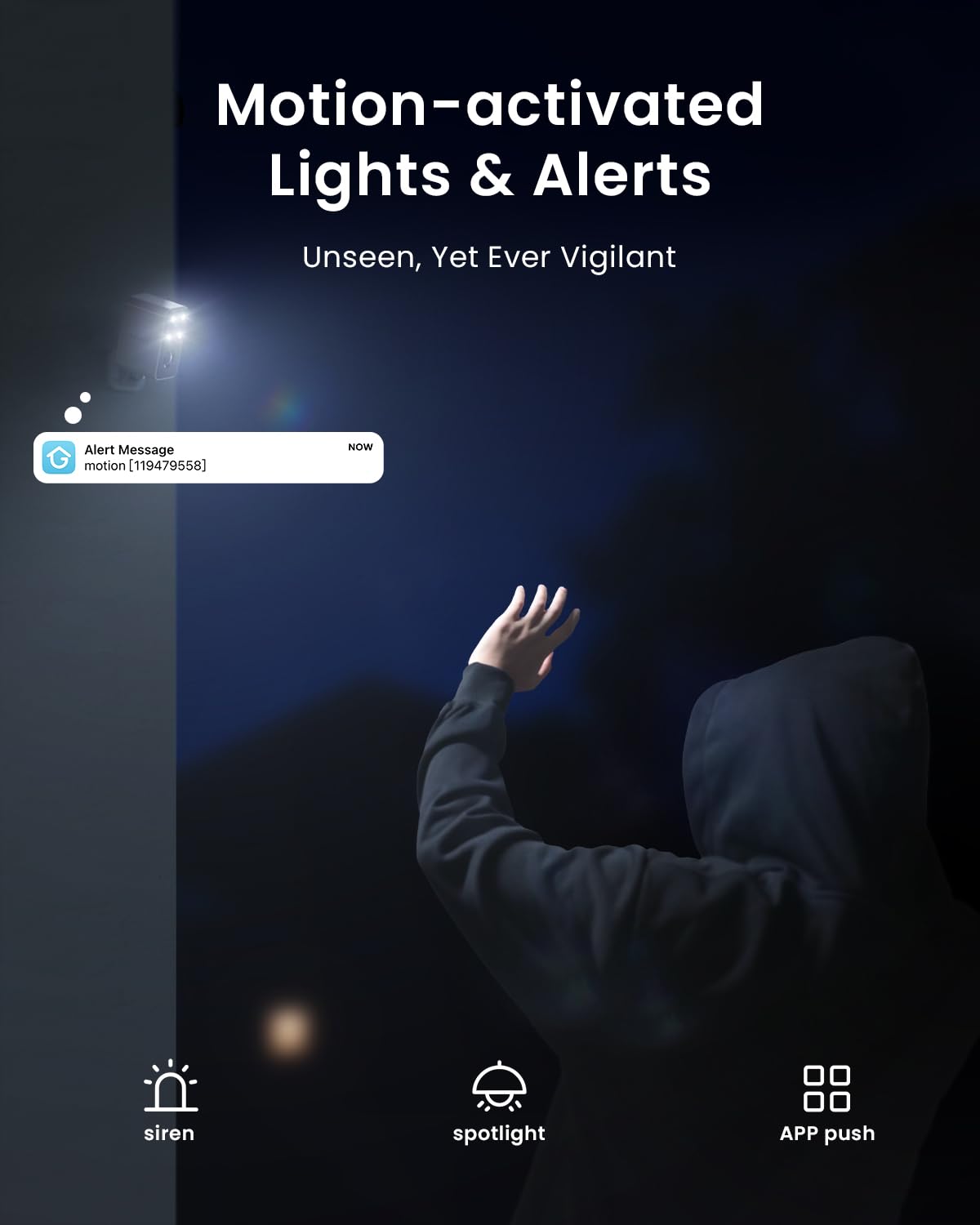 ieGeek Security Cameras Wireless Outdoor Pan Rotating 180° Home Outdoor Security Camera, 2K Battery Powered WiFi Camera with AI Motion Detection, Spotlight/Siren,Color Night Vision,Works w/Alexa(2Pcs)