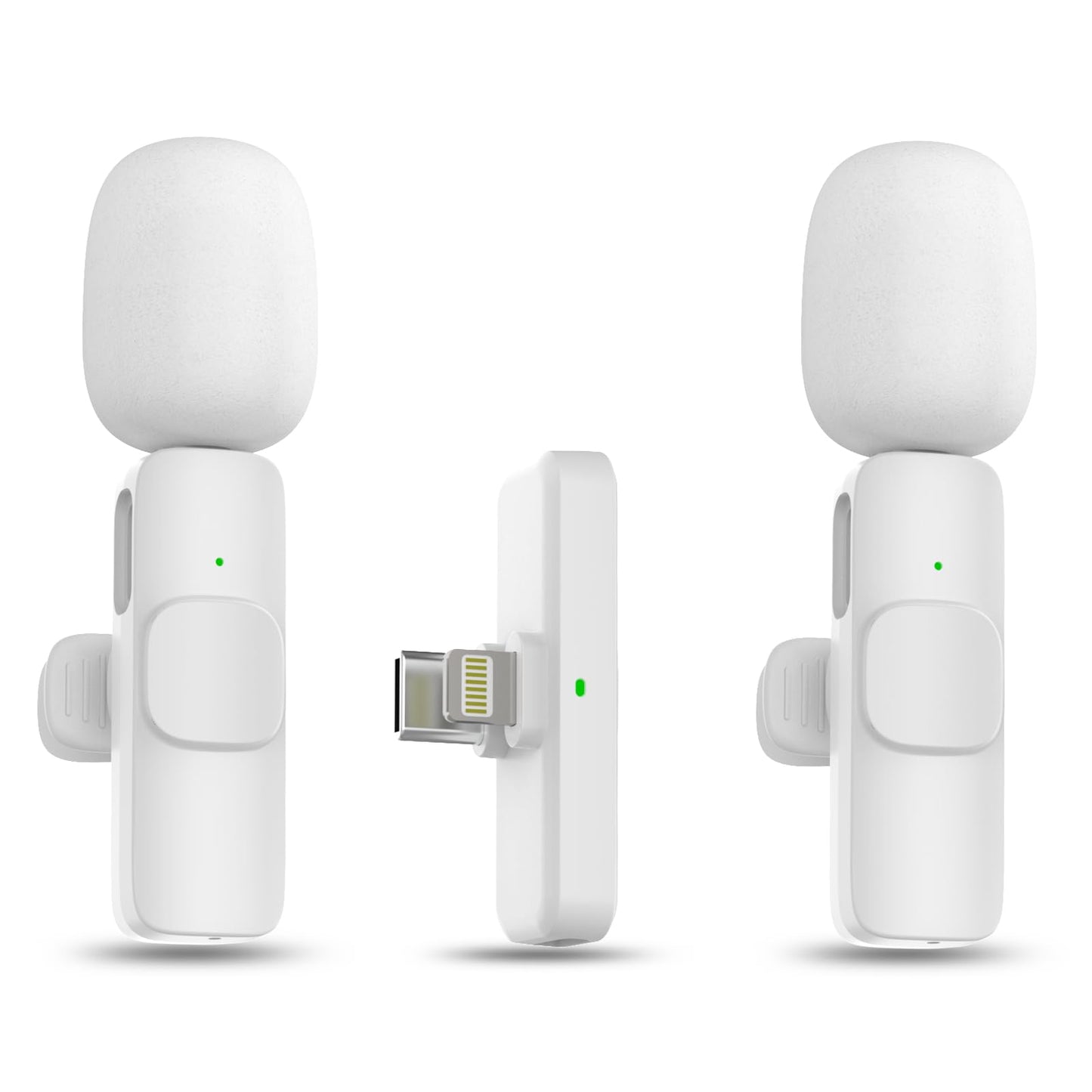 MAYBESTA Professional Wireless Lavalier Microphone for iPhone, iPad, Android - Bluetooth Lapel Mic for Video Recording - Mini Phone Microphone for Tiktok YouTube Interview Podcast Vlog