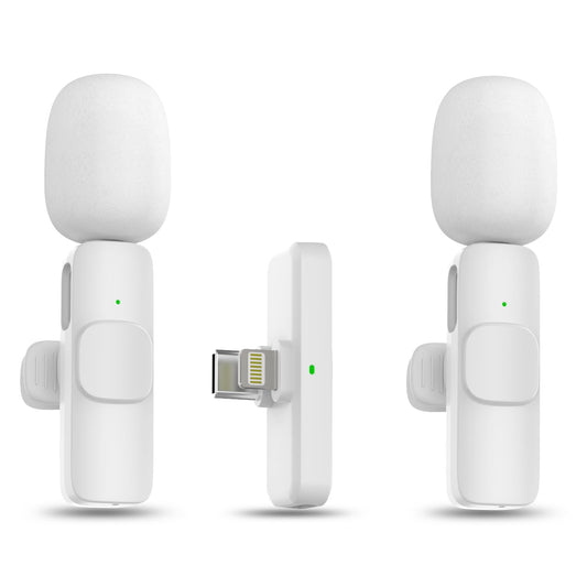 MAYBESTA Professional Wireless Lavalier Microphone for iPhone, iPad, Android - Bluetooth Lapel Mic for Video Recording - Mini Phone Microphone for Tiktok YouTube Interview Podcast Vlog