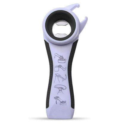 OYSIR 5 in 1 Lids off Jar Opener, Bottle Opener, Ideal For Women, Kids, Seniors - for Multipurpose Kitchen Tool, Easy open. White