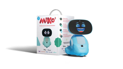 Miko 3: AI-Powered Smart Robot for Kids | STEAM Learning & Educational | Interactive Robot with Learning apps & Unlimited Games | Birthday Gift for Girls & Boys Aged 5-12| Blue.