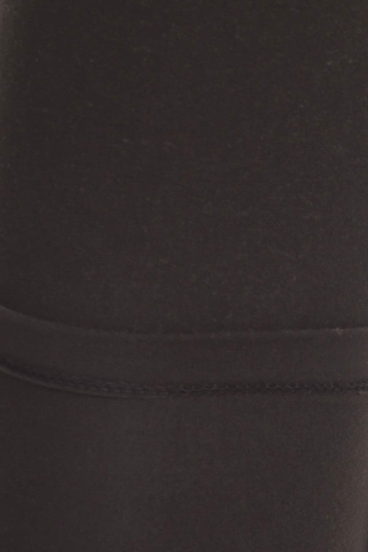 Leggings Depot Womens 1" Waistband High Waisted Solid Leggings Pants (Full Length, Black, One Size)