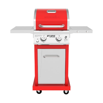 Nexgrill Deluxe 2-Burner Gas Grill with 401 SQ In Grate, 28000 BTUs, Stainless Steel Control Panel & Foldable Side Table, Propane BBQ Grill for Outdoor Cooking, Patios, Backyards and More - 720-0864R