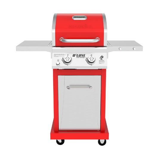 Nexgrill Deluxe 2-Burner Gas Grill with 401 SQ In Grate, 28000 BTUs, Stainless Steel Control Panel & Foldable Side Table, Propane BBQ Grill for Outdoor Cooking, Patios, Backyards and More - 720-0864R