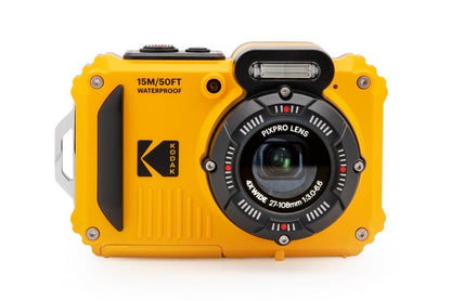 KODAK PIXPRO WPZ2 Rugged Waterproof Shockproof Dustproof WiFi Digital Camera 16MP 4X Optical Zoom 1080P Full HD Video Vlogging Camera 2.7" LCD (Yellow)