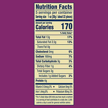 PLANTERS Cashews Rosemary & Sea Salt - Trail Mix Snack Packs - Snack with Rosemary & Sea Salt, Party Trail Mix, 5 Oz Bag, Pack of 1