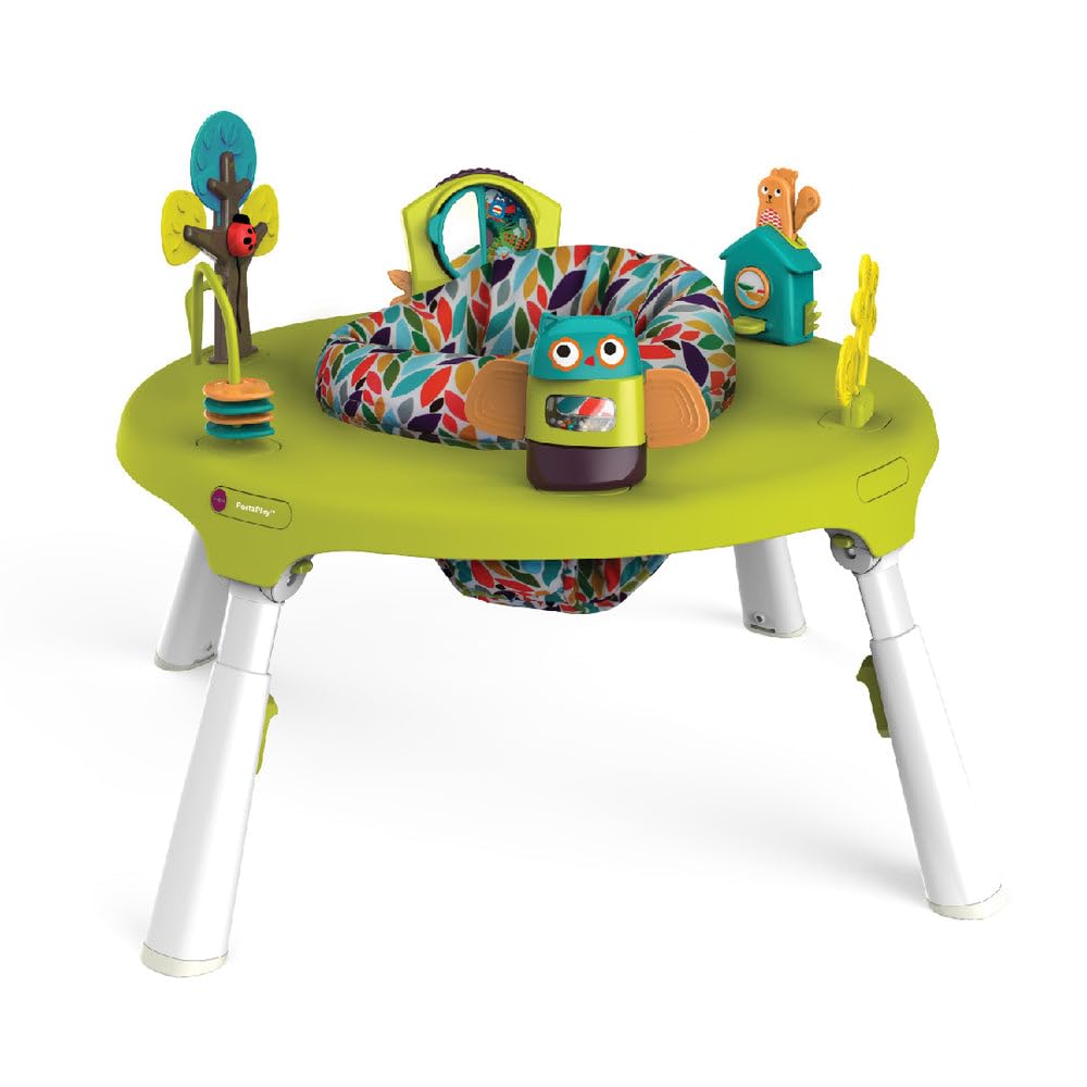 ORIBEL PortaPlay Baby Activity Center: Development Focused Toys. Foldable, Portable, and Transforms to a Play Table, Unisex (Forest Friends)