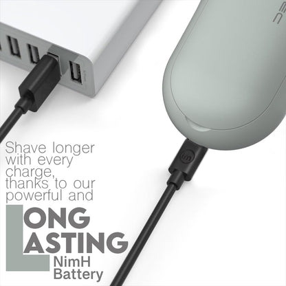 Rechargeable Fabric Shaver, Magictec Lint Remover Sweater Defuzzer Lints Fuzzs Pills Pilling Trimmer for Clothes and Furniture -Battery Operated, Green