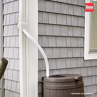 Oatey Mystic Rainwater Collection System, 2 in. x 3 in., White