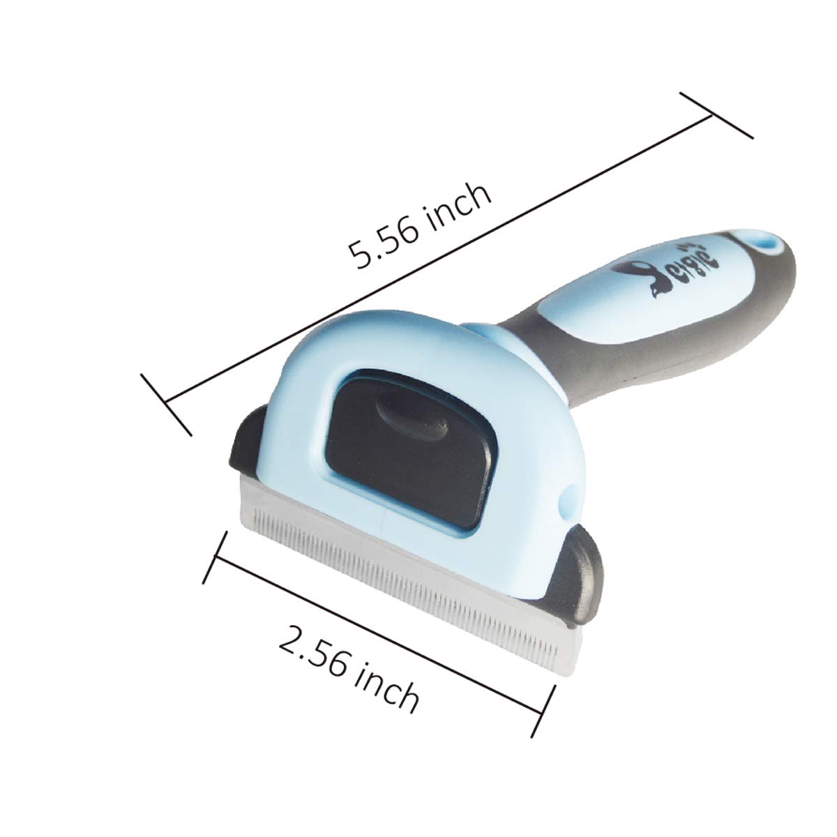 Petgle Cat Brush & Cat Comb for Shedding, 2.5inch Blue - Hair Brush for Long Hair and Short Hair, Pet Grooming Tool for Small to Medium Dogs and Cats, Detangle, Eco Friendly, Weekly Grooming