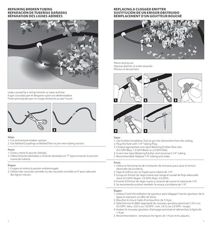 Rain Bird DRIPPAILQ Drip Irrigation Repair and Expansion Kit,Green