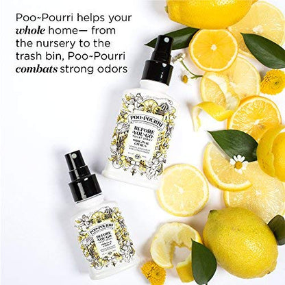Poo-Pourri Before-You-Go Toilet Spray, Original Citrus, Travel Size 10 mL - Lemon, Bergamot and Lemongrass