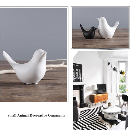 FANTESTICRYAN Small Animal Statues Home Decor Modern Style White Decorative Ornaments for Living Room, Bedroom, Office Desktop, Cabinets