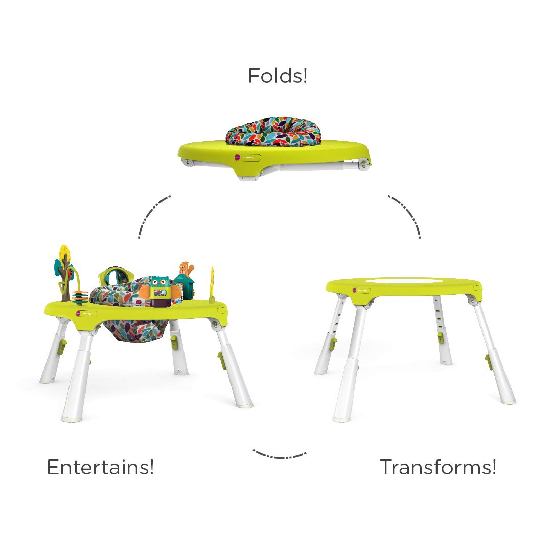 ORIBEL PortaPlay Baby Activity Center: Development Focused Toys. Foldable, Portable, and Transforms to a Play Table, Unisex (Forest Friends)