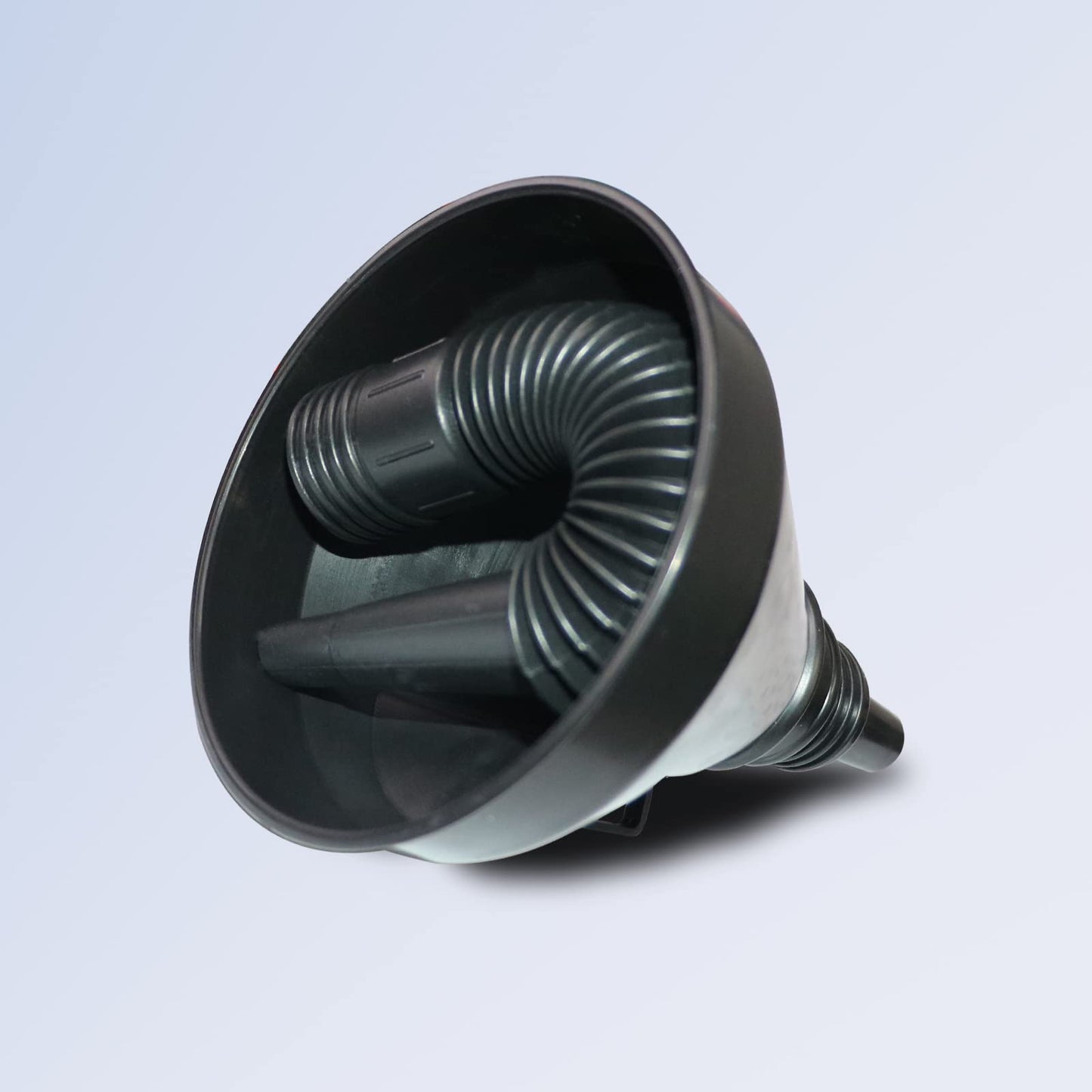 Plastic Oil Funnels for Automotive Use Set of 5, Large Flexible Fuel Funnel with Hose for Gas Transfer, Gasoline Funnels for Cars Boat Canning and Bottle