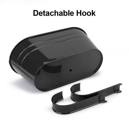 OGIMA 4pcs Hanging Flower Pots, Metal Iron Wall Planter Indoor/Outdoor for Railing Fence Balcony Garden Home Decoration with Detachable Hooks