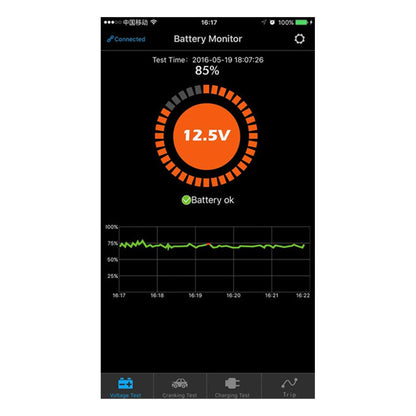 QUICKLYNKS BM2 Bluetooth Battery Monitor 12V Car Battery Tester for Lead Acid, Auto Battery Load Tester with Cranking Charging Test, LowVolt Alarm for Car/RV/Motorcycle/Truck/Boat/Solar Power System
