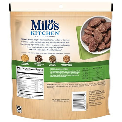 Milo's Kitchen Homestyle Dog Treats, Beef Sausage Slices, 10 Ounce, High Protein, No Artificial Flavors