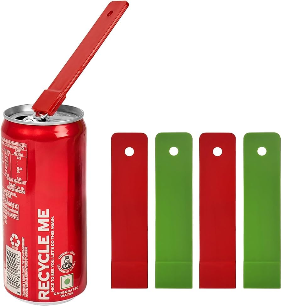 Pop Can Opener – 4 Pack Beer Can Opener, Soda Can Tab Opener, Party Essential Tool, Great Tool for Bartenders