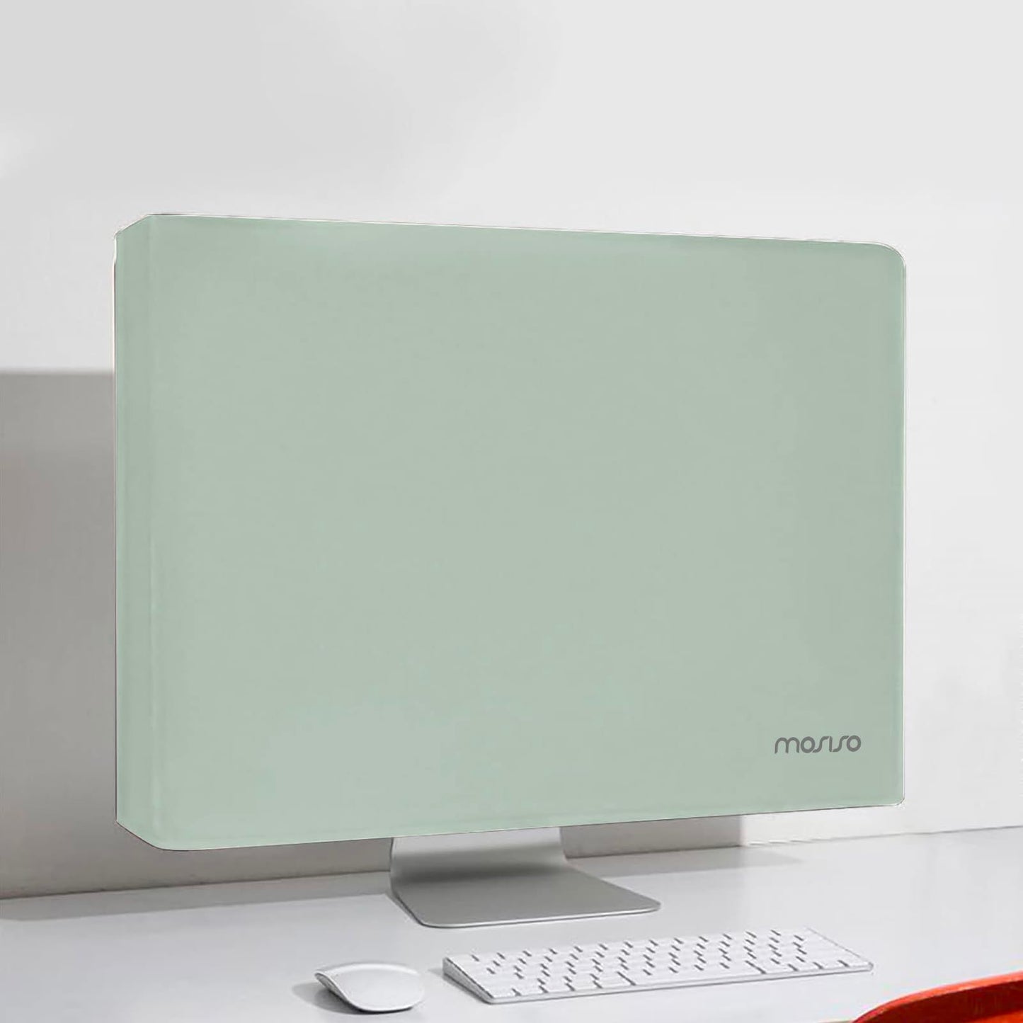 MOSISO Monitor Dust Cover 22, 23, 24, 25 inch Anti-Static Dustproof LCD/LED/HD Panel Case Computer Screen Protective Sleeve Compatible with iMac 24 inch, 22-25 inch PC, Desktop and TV, Antique Green